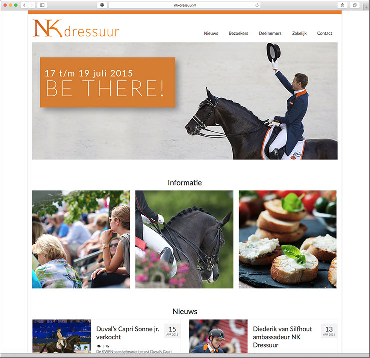 Website NK Dressuur