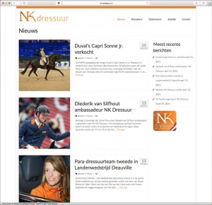 NK Dressuur website