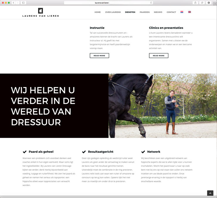 Website Laurens van Lieren Dressage