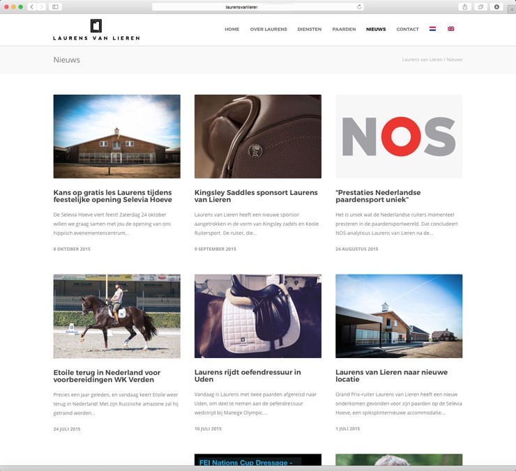 Website Laurens van Lieren Dressage